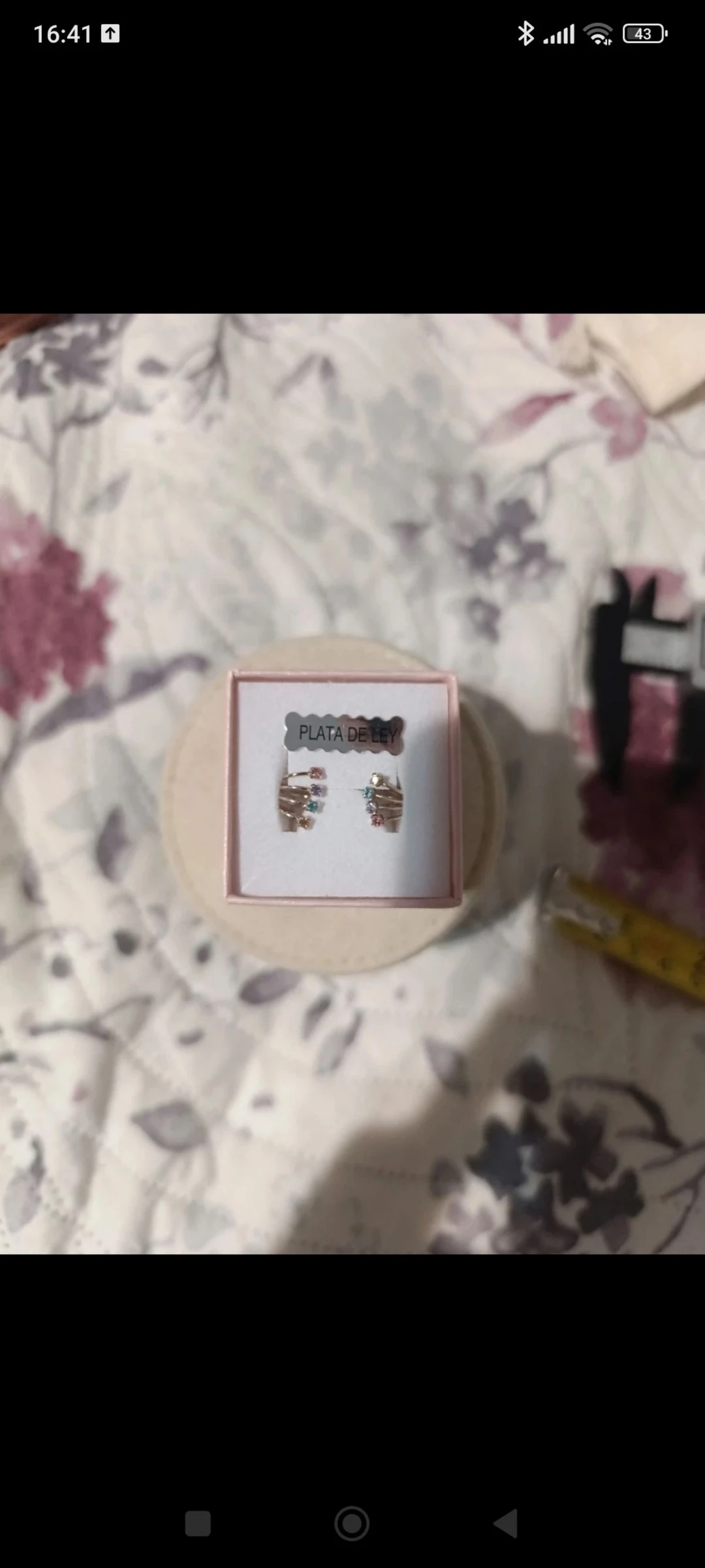Earcuffs de plata con brillantitos